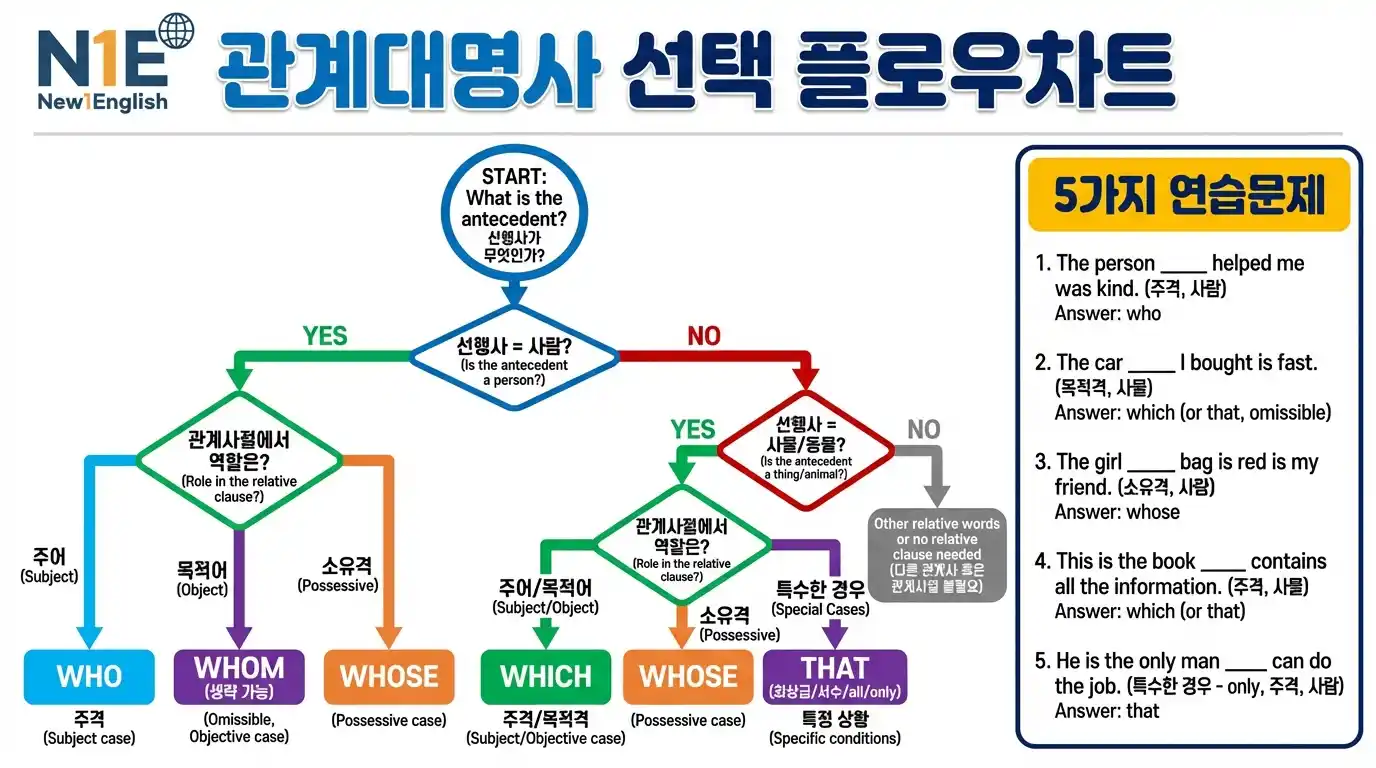 관계대명사 실생활 활용 6가지 시나리오 — 뉴스/대화/이메일/SNS/면접/여행 맥락별 사용 예문
