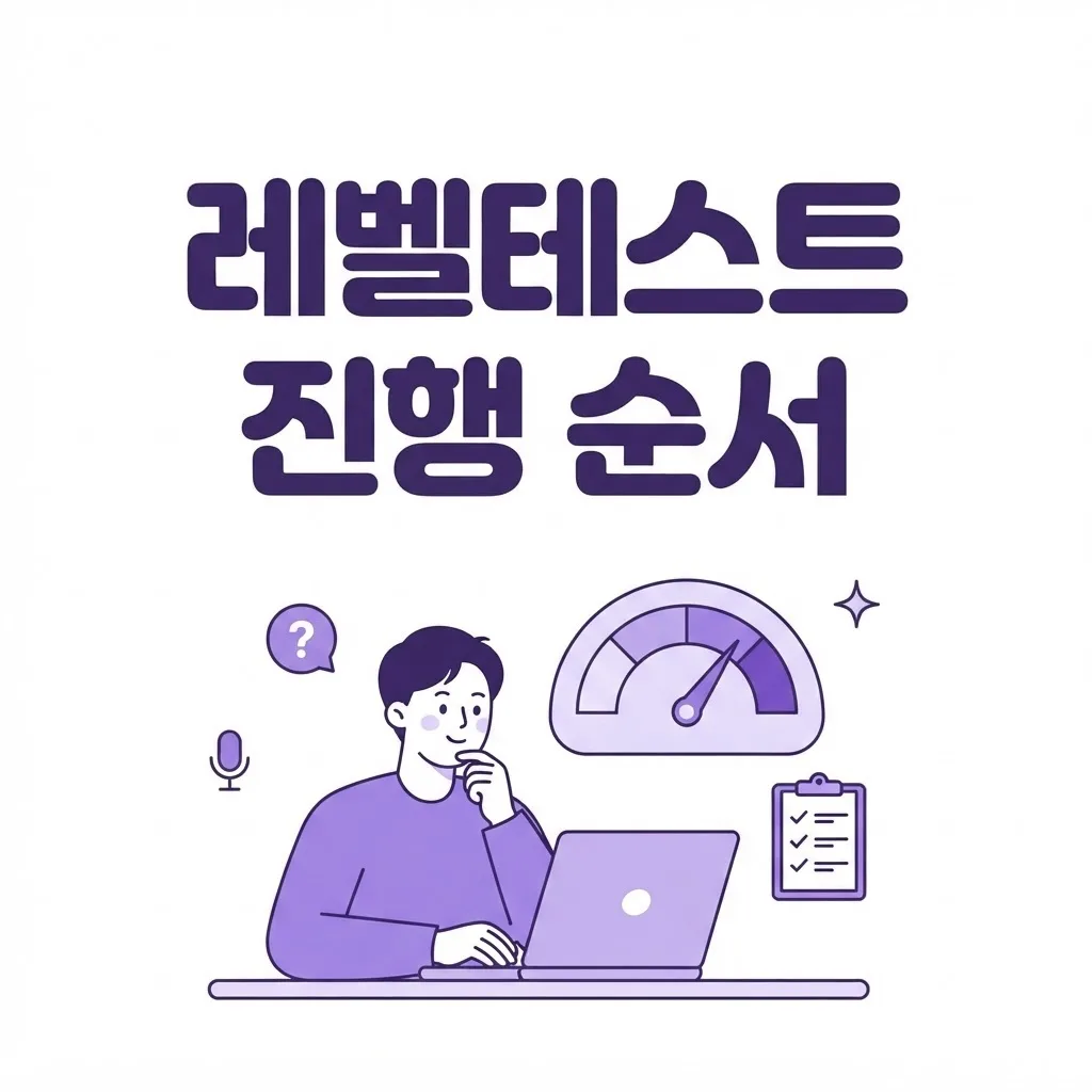 수준 모를 때 시그니처 원어민 영어회화 레벨테스트 순서