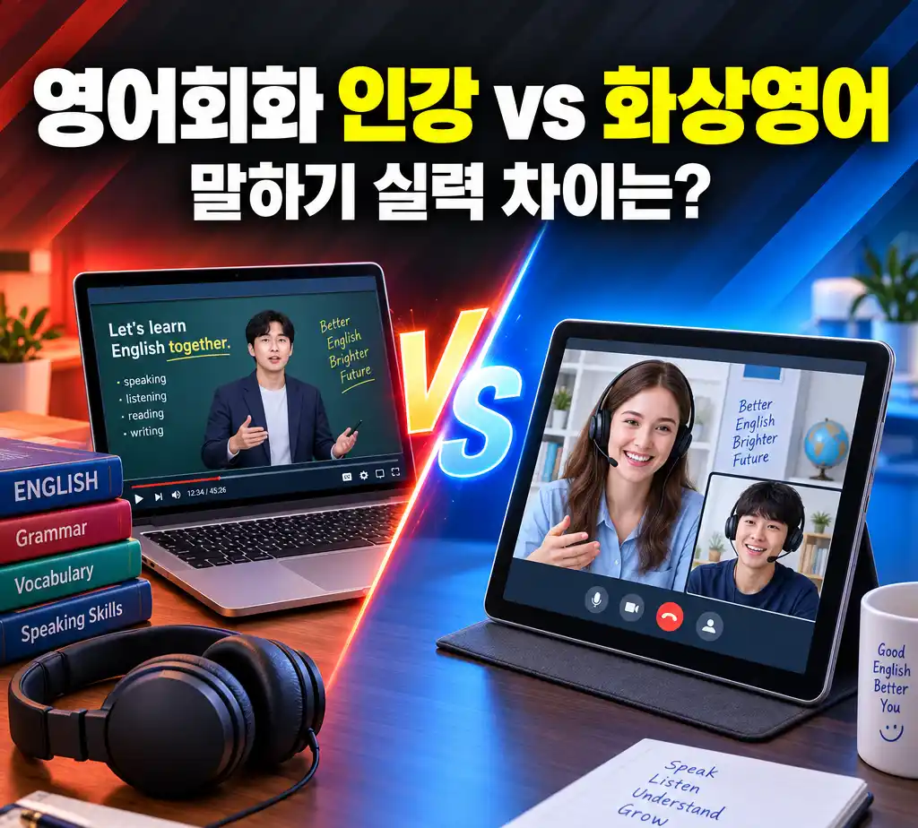 영어회화 인강 vs 화상영어, 말하기 실력 차이는?