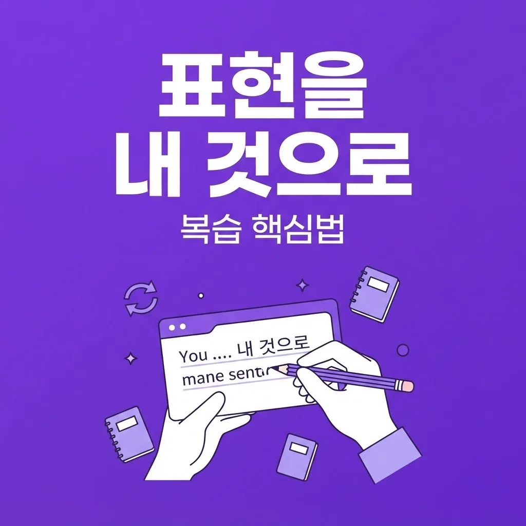 1대1 화상영어 복습법 수업에서 배운 표현을 내 문장으로 만드는 방법
