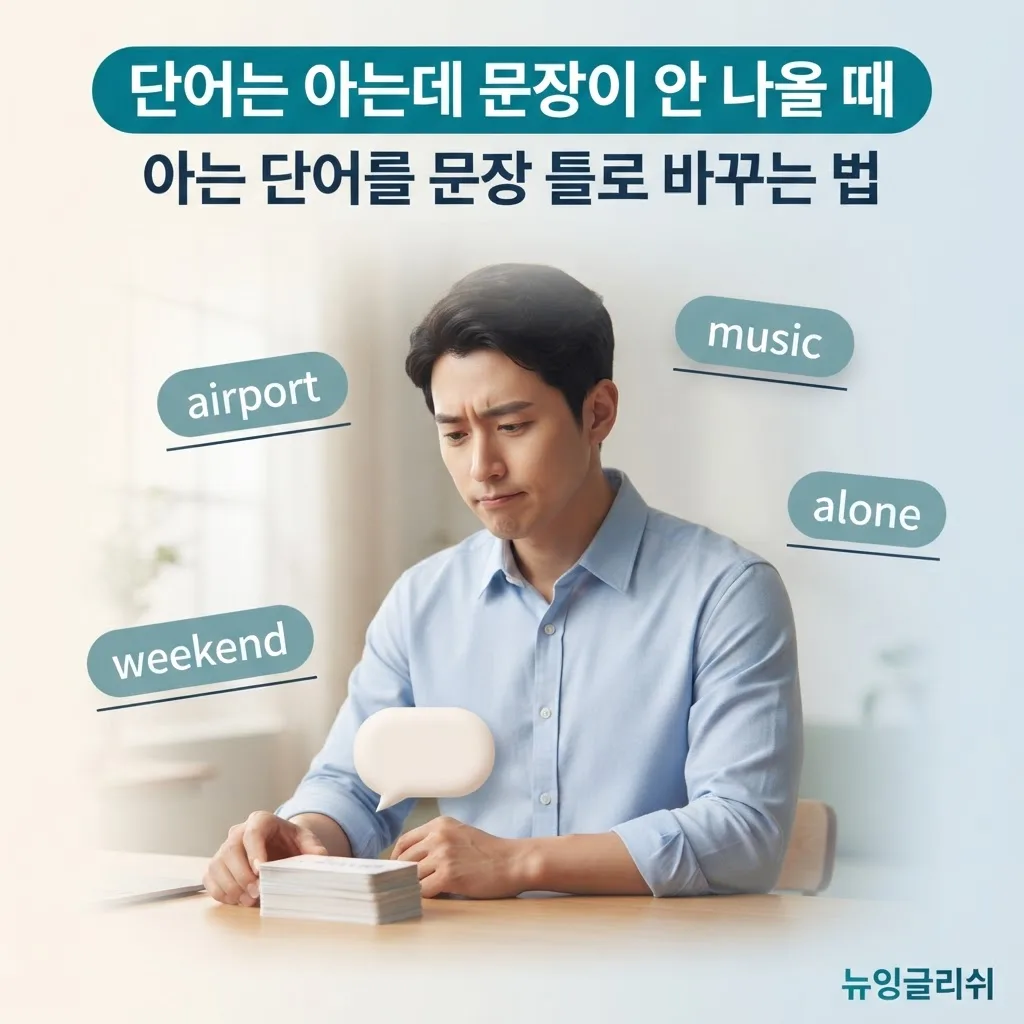 영어회화에서 아는 단어가 많은데도 문장이 안 나오는 이유와 해결법
