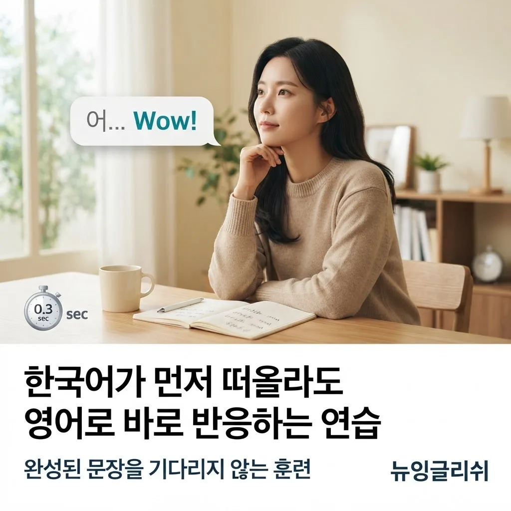 영어회화할 때 자꾸 한국어부터 떠오른다면? 바로 영어로 말하는 연습법