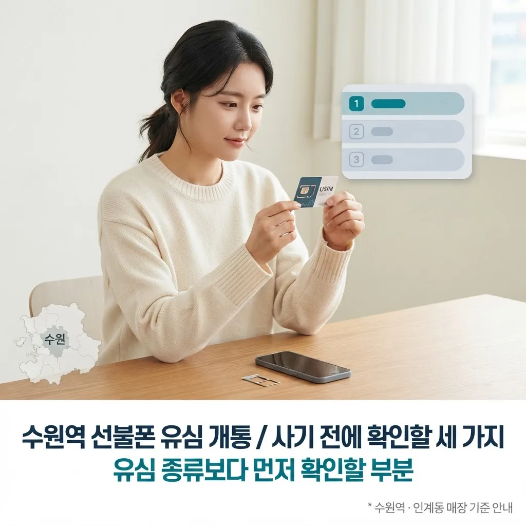 수원 선불폰, 유심부터 사기 전에 확인해야 할 3가지