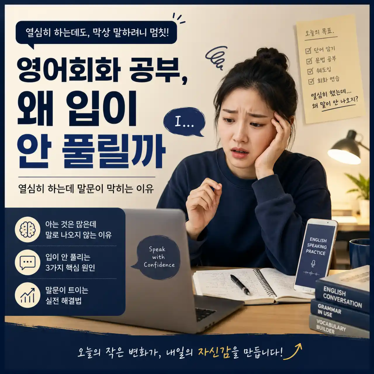 영어회화 공부법, 매일 해도 말문이 안 트이는 진짜 이유
