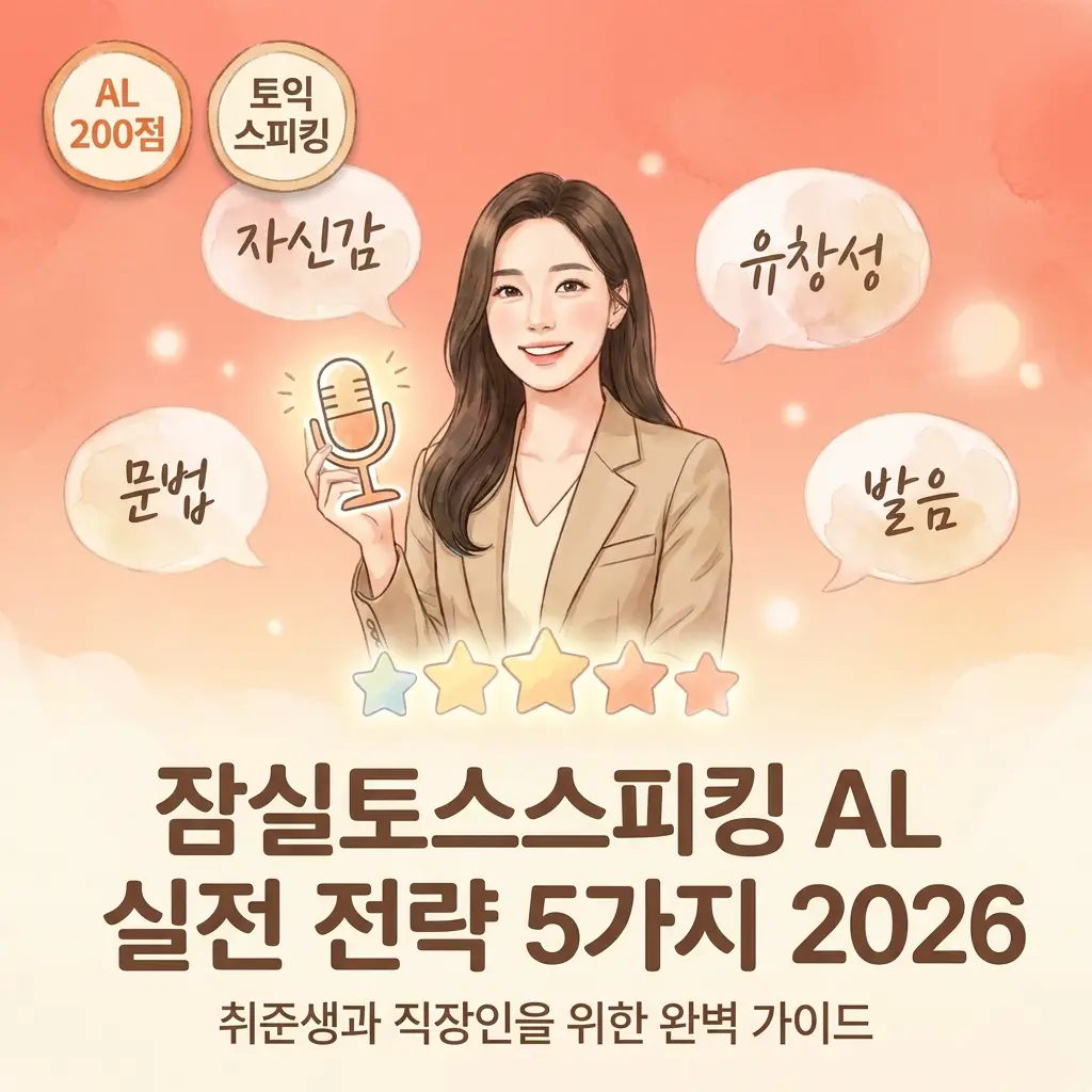 잠실토스스피킹 AL 받는 실전 전략 5가지 2026
