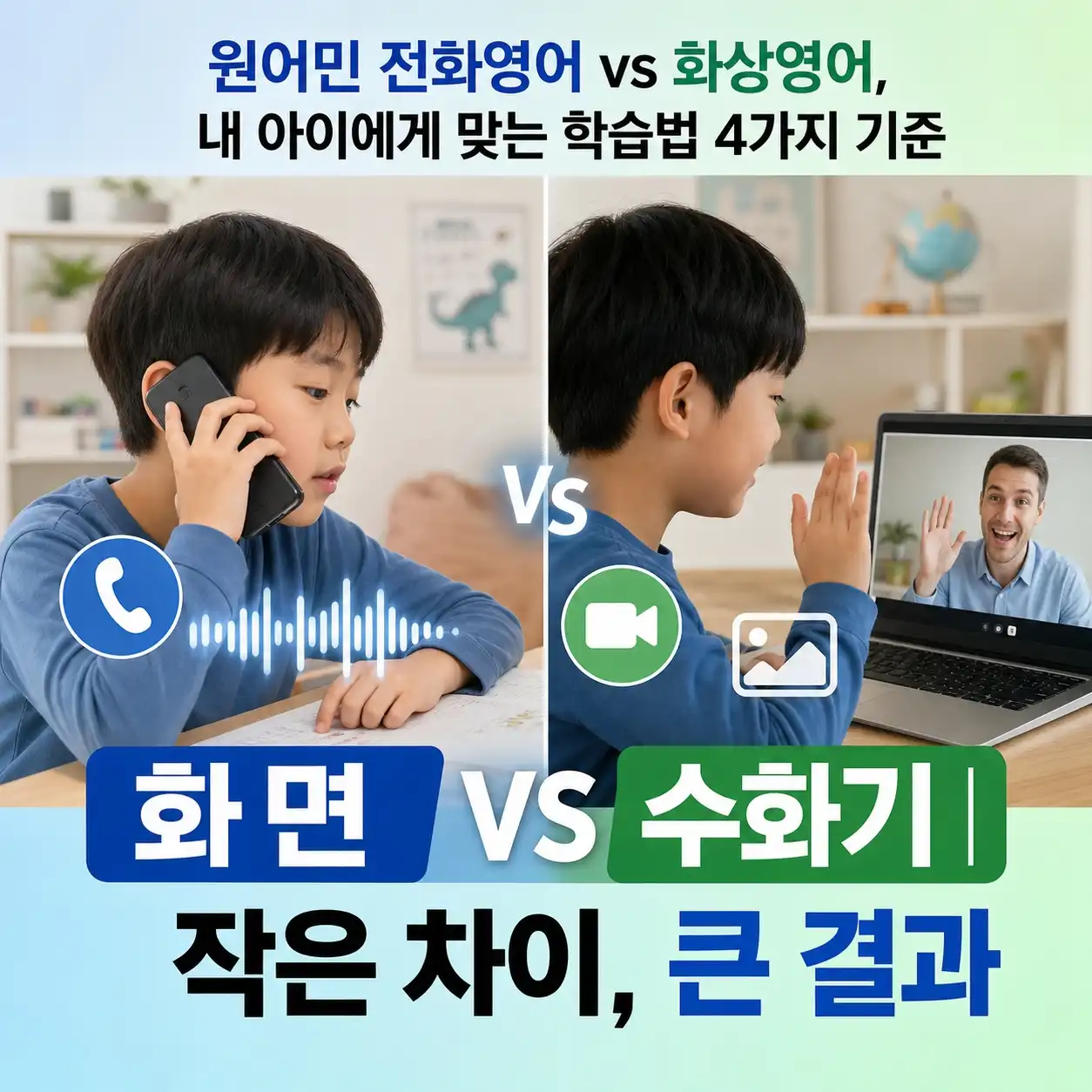 원어민 전화영어 vs 화상영어, 내 아이에게 맞는 학습법 4가지 기준