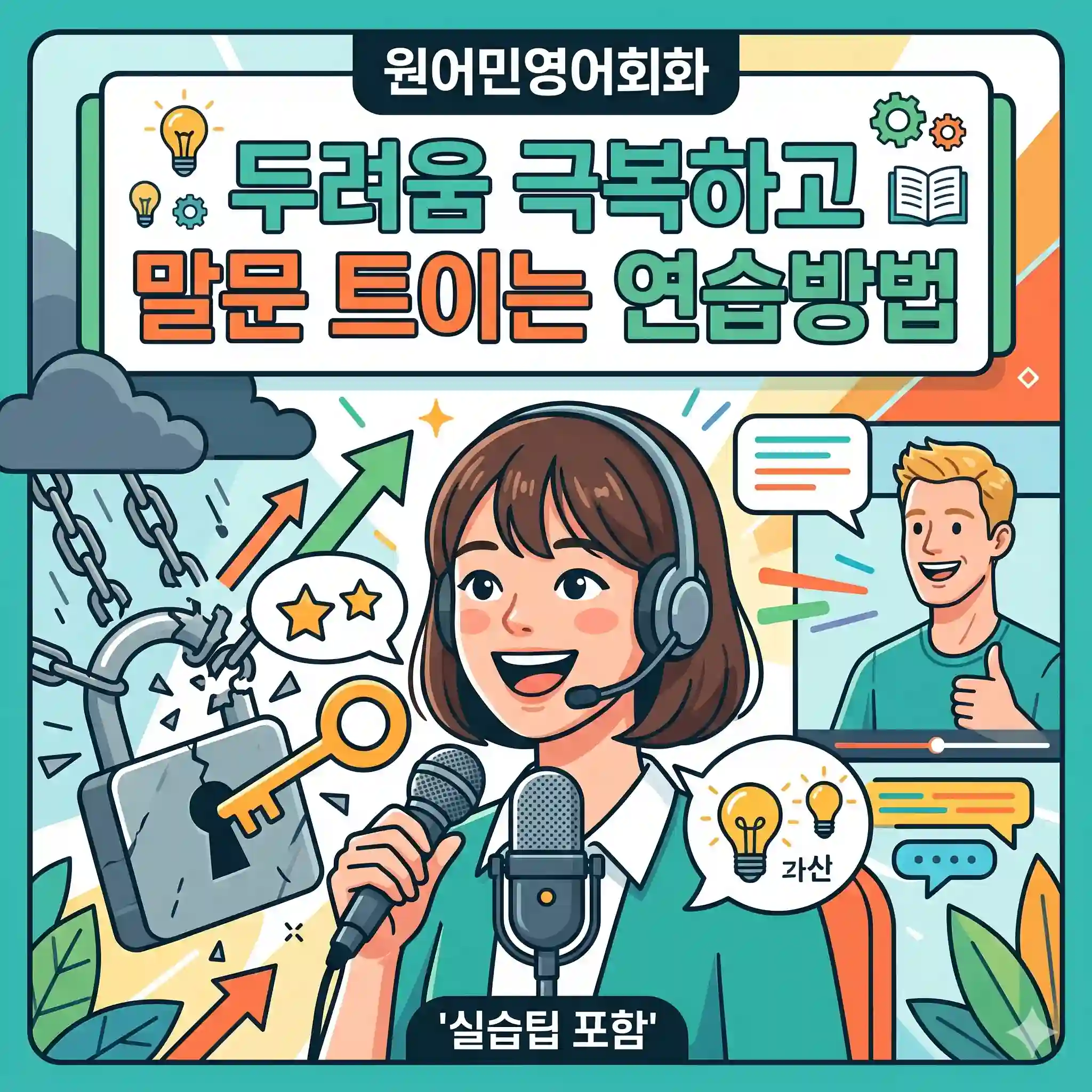 원어민영어회화 두려움 극복하고 말문 트이는 연습방법