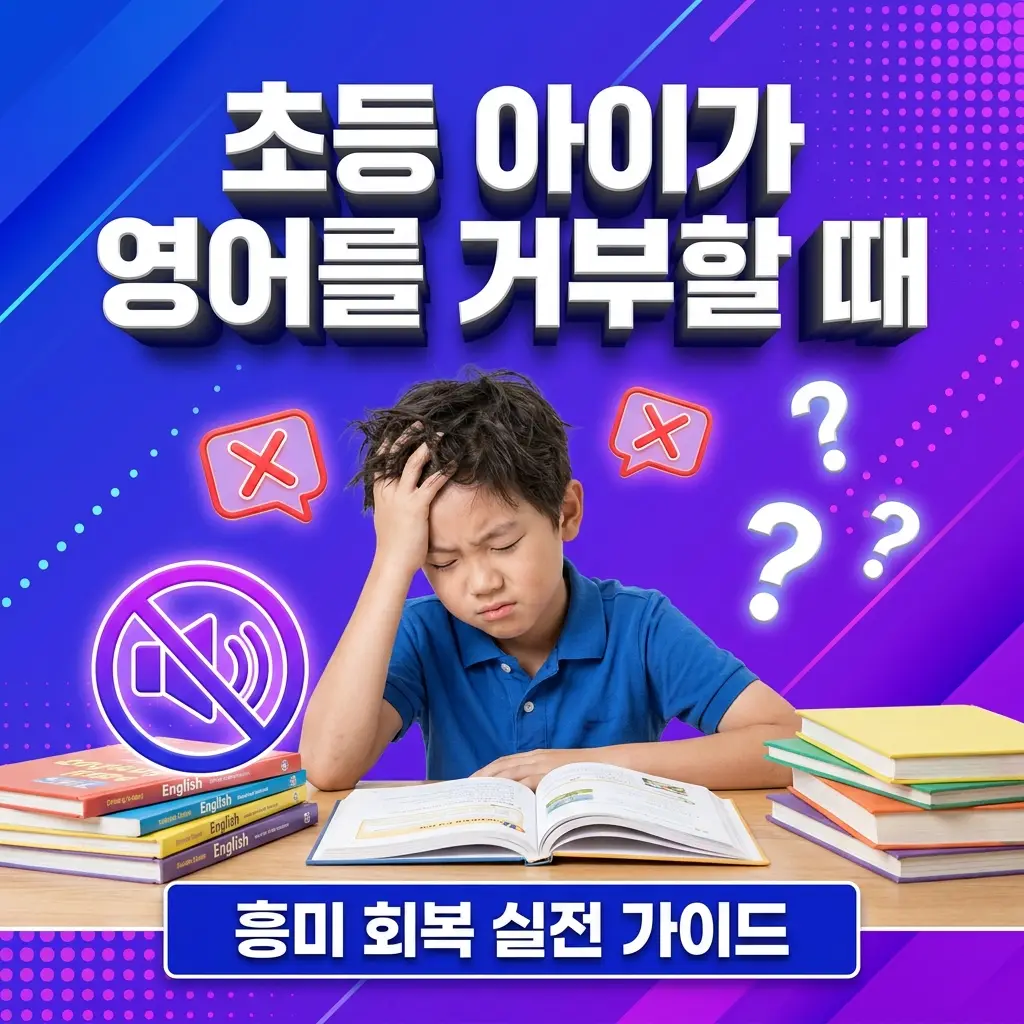 초등 아이가 영어를 거부할 때 — 흥미를 되살리는 접근과 역효과 나는 방법