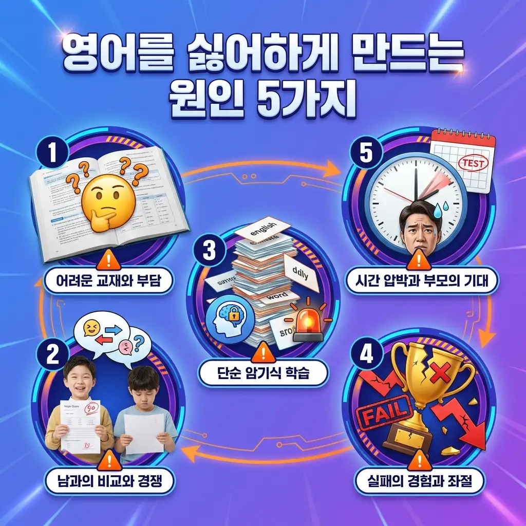 초등 아이가 영어를 싫어하게 만드는 흔한 원인 다섯 가지 정리