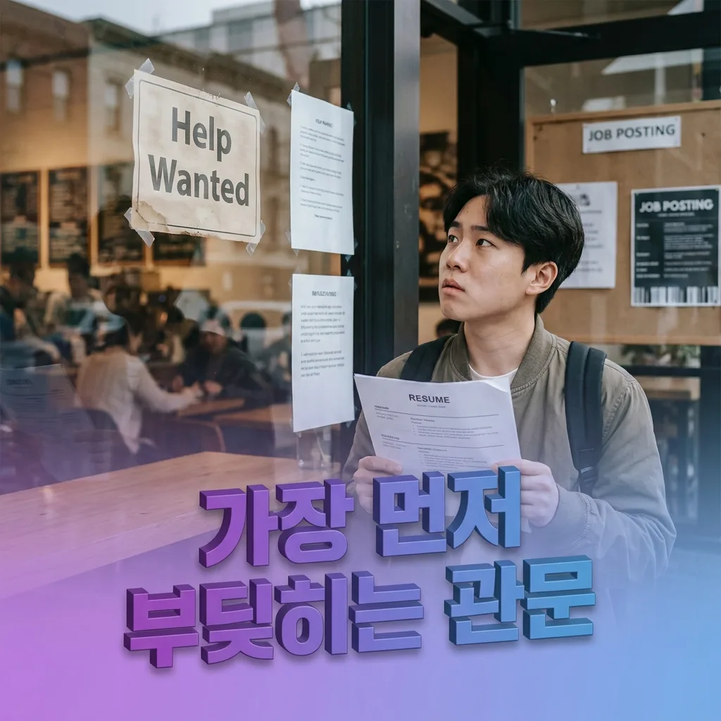 워홀 현지에서 가장 먼저 부딪히는 영어 잡 인터뷰 관문을 보여주는 인포그래픽