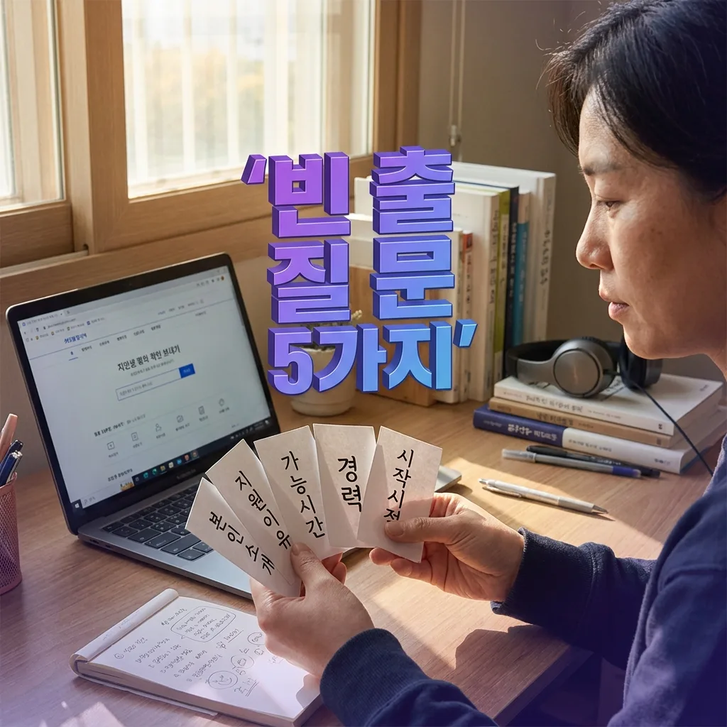 워홀 현지 면접 빈출 질문 5가지를 정리한 인포그래픽