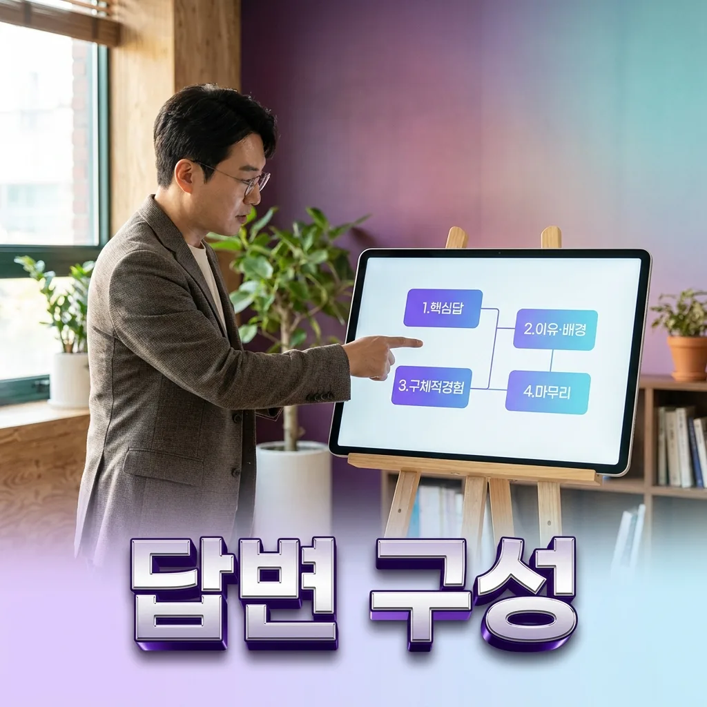 오픽 AL 답변의 핵심 답 이유 경험 마무리 4단계 구성 틀 카드
