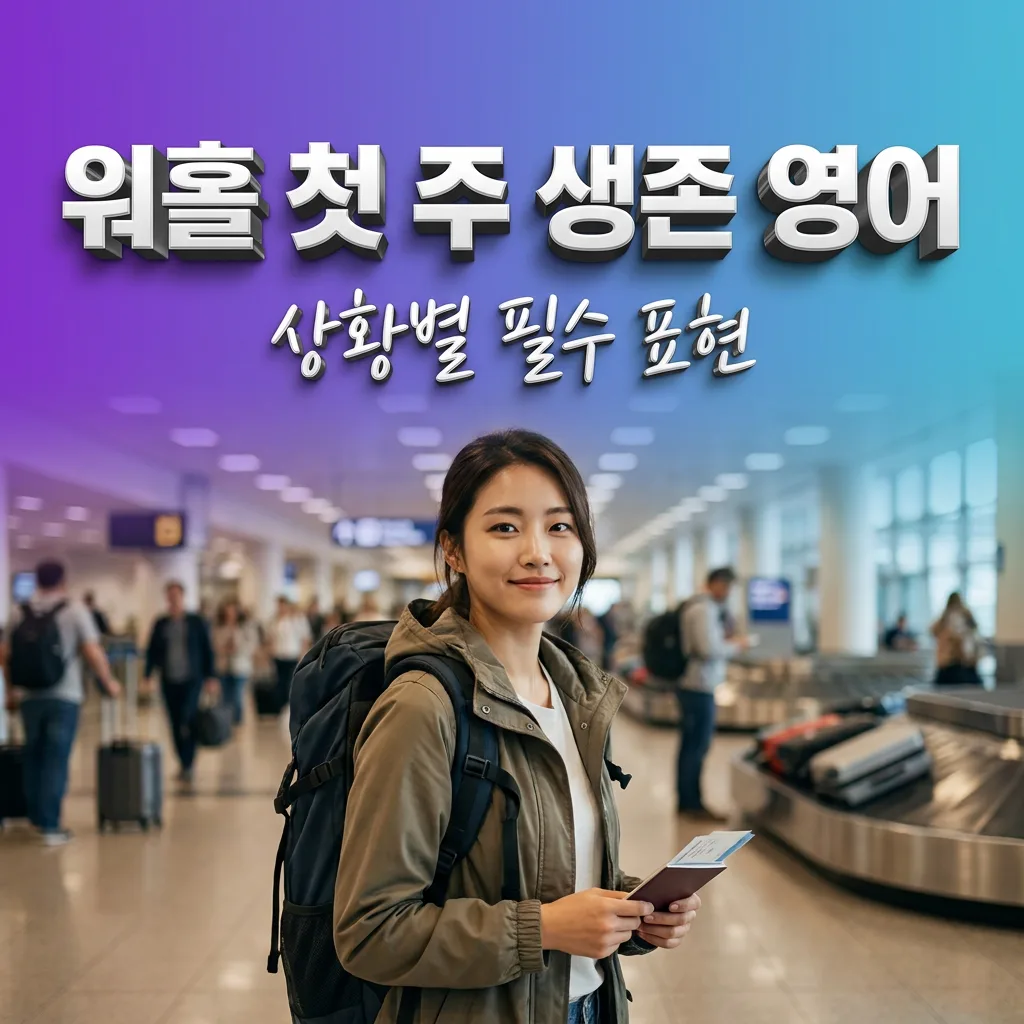 워킹홀리데이 도착 첫 주 영어 — 셰어하우스·은행·심카드 상황별 필수 표현과 출발 전 준비법