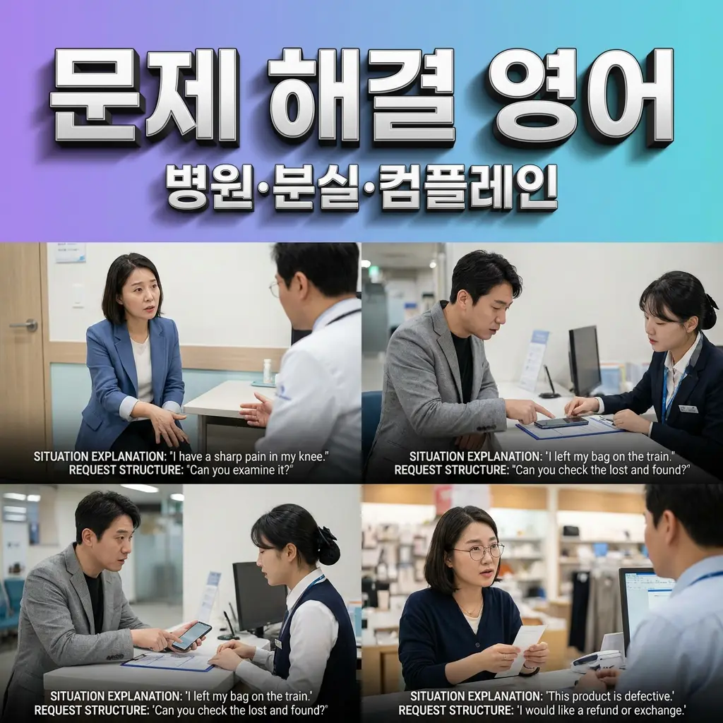 병원 분실 컴플레인 등 문제 상황을 해결하는 영어 표현 정리