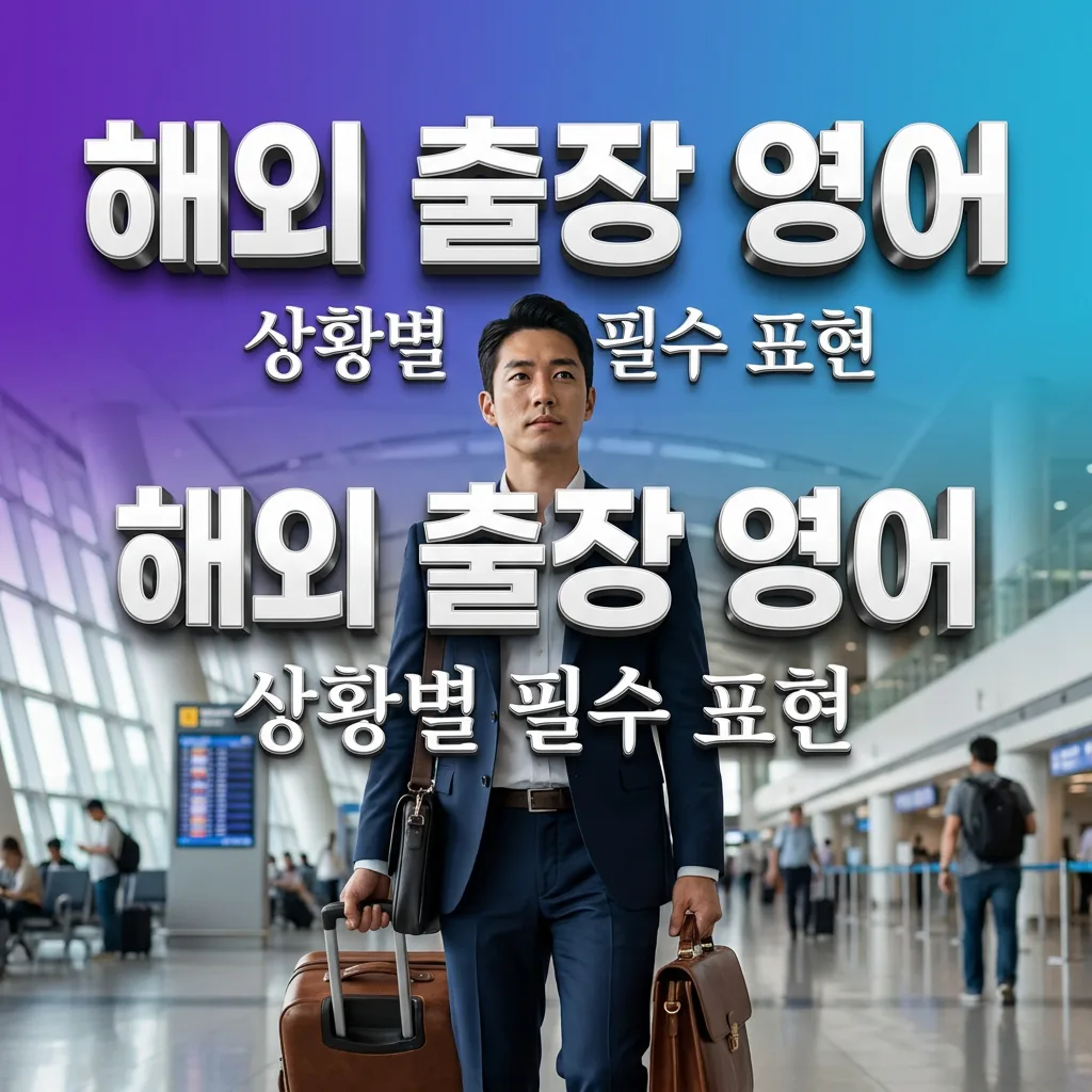 해외 출장 영어 — 공항부터 클라이언트 미팅까지 상황별 필수 표현