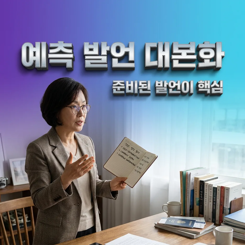 출장 전 예측 가능한 발언을 미리 대본화하는 준비법 인포그래픽