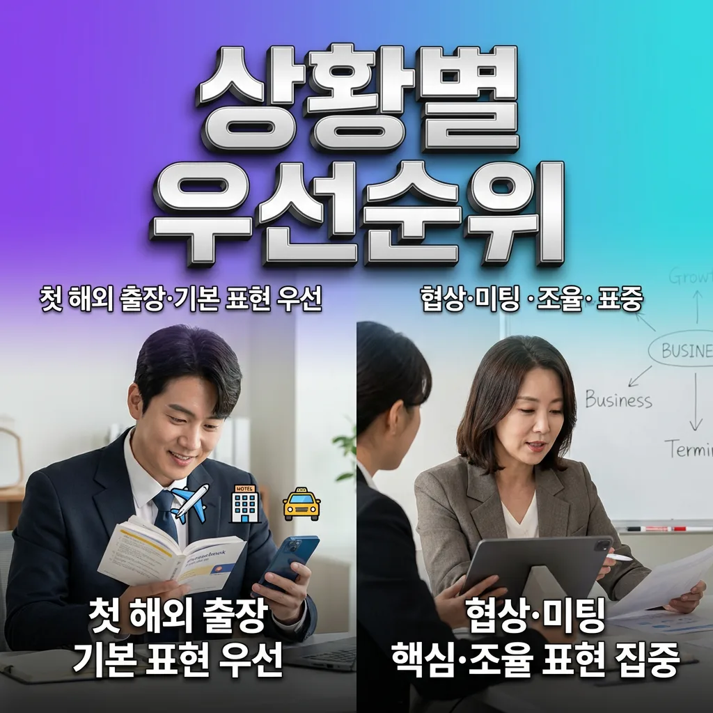 출장 상황별 영어 준비 우선순위를 정리한 선택 가이드