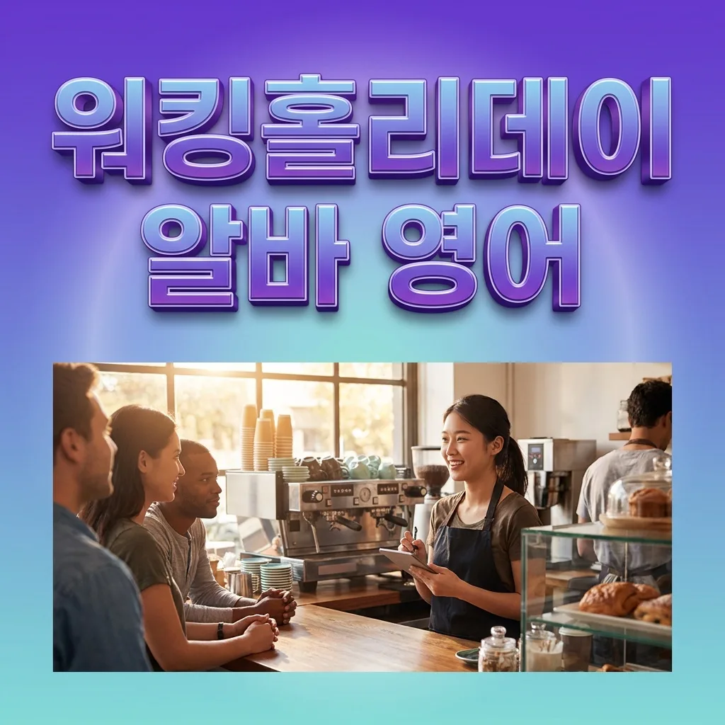 워킹홀리데이 카페·레스토랑 알바 영어 — 합격 후 실전에서 막히는 이유와 표현
