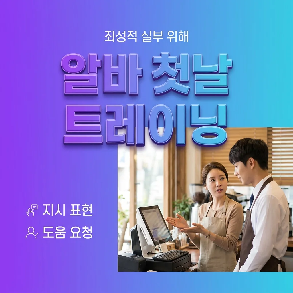 알바 첫날 트레이닝 중 알아들어야 하는 지시 표현 모음 카드