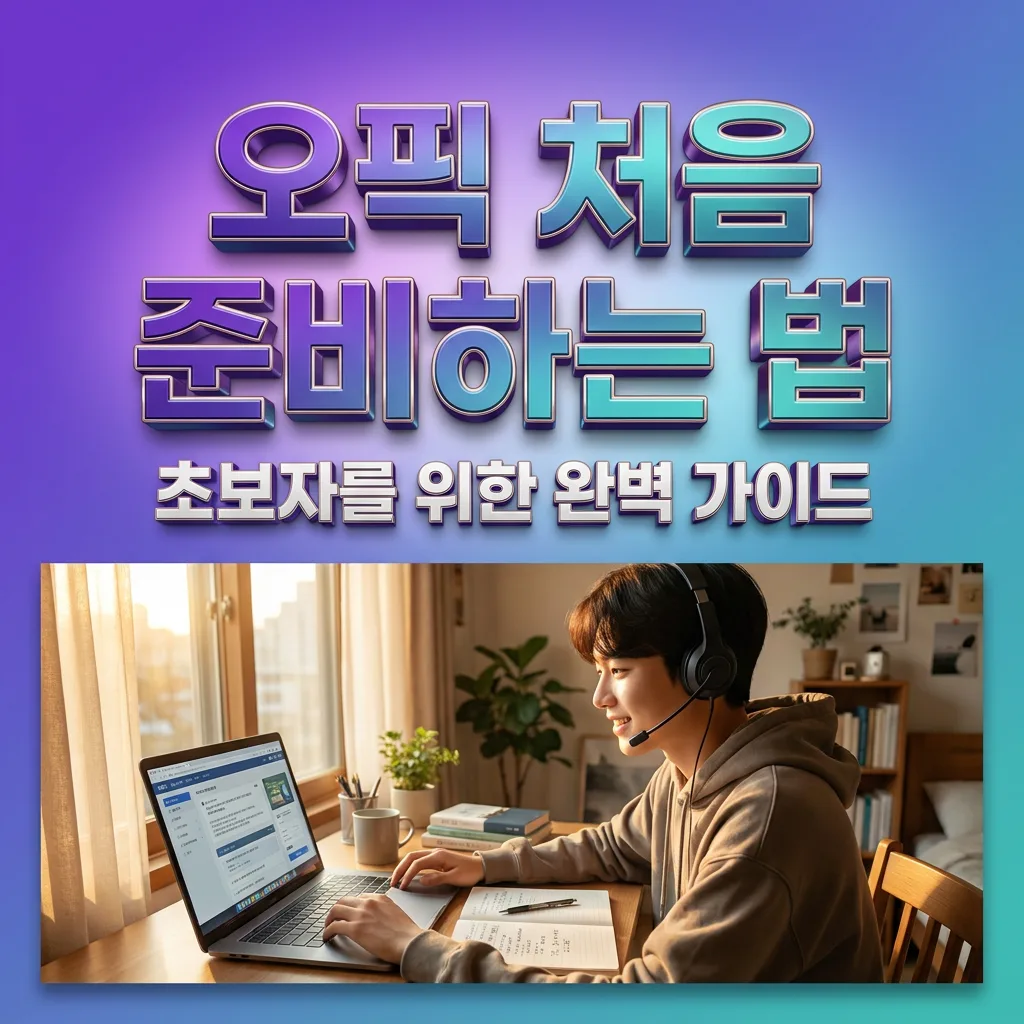 오픽(OPIc) 처음 준비하는 법 — IM 목표 완전 입문 가이드