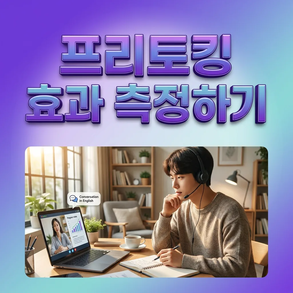 프리토킹 효과 측정하기 — 내 실력이 정말 늘고 있는지 확인하는 4가지 기준
