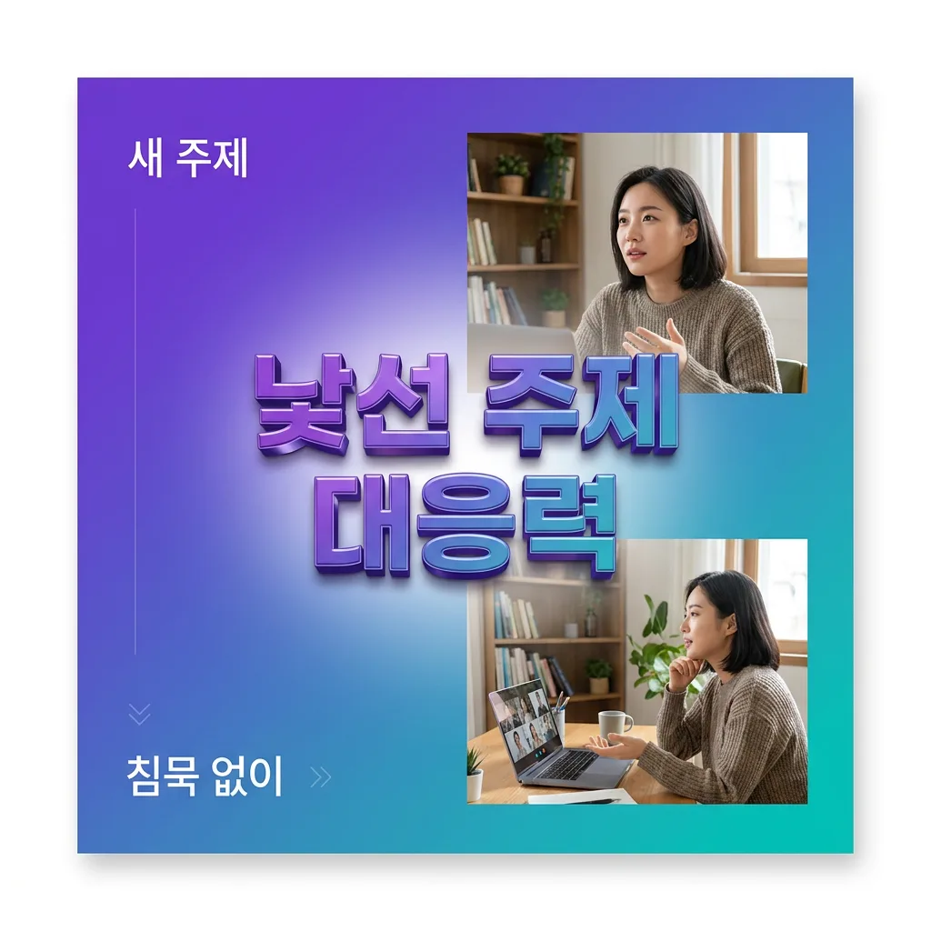 낯선 주제 대응력을 확인하는 측정 기준 카드