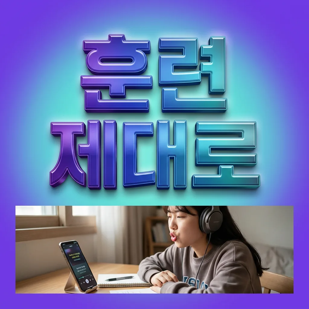 섀도잉 훈련, 제대로 하고 있나요? — 발음이 안 느는 이유와 확인 기준 4가지