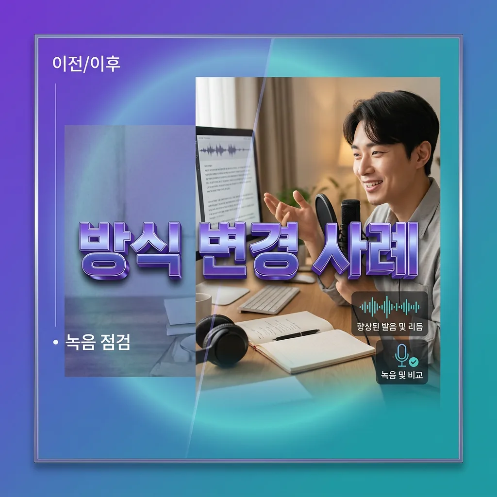 섀도잉 방식을 바꾼 뒤 달라진 학습자의 Before After 변화 사례