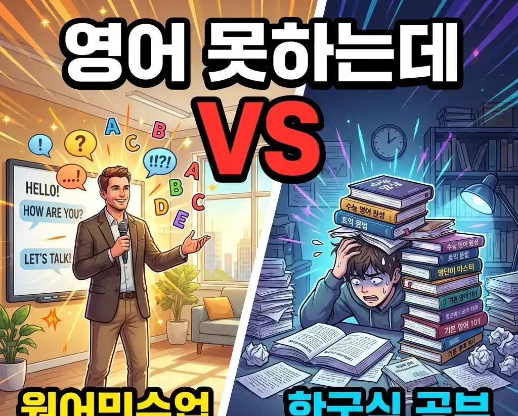 영어 못하는데 원어민수업 vs 한국식 공부 차이