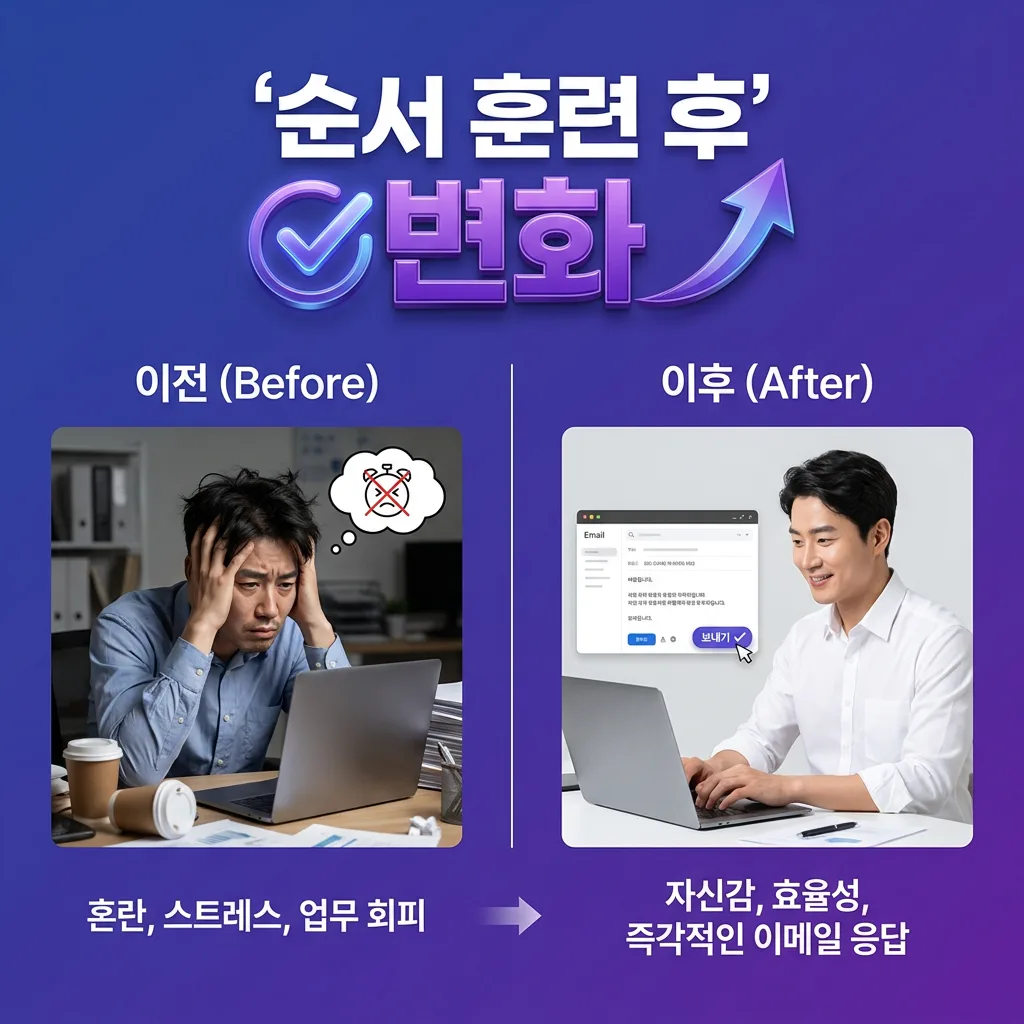 클레임 대응 순서를 익힌 수강생의 Before After 변화 사례