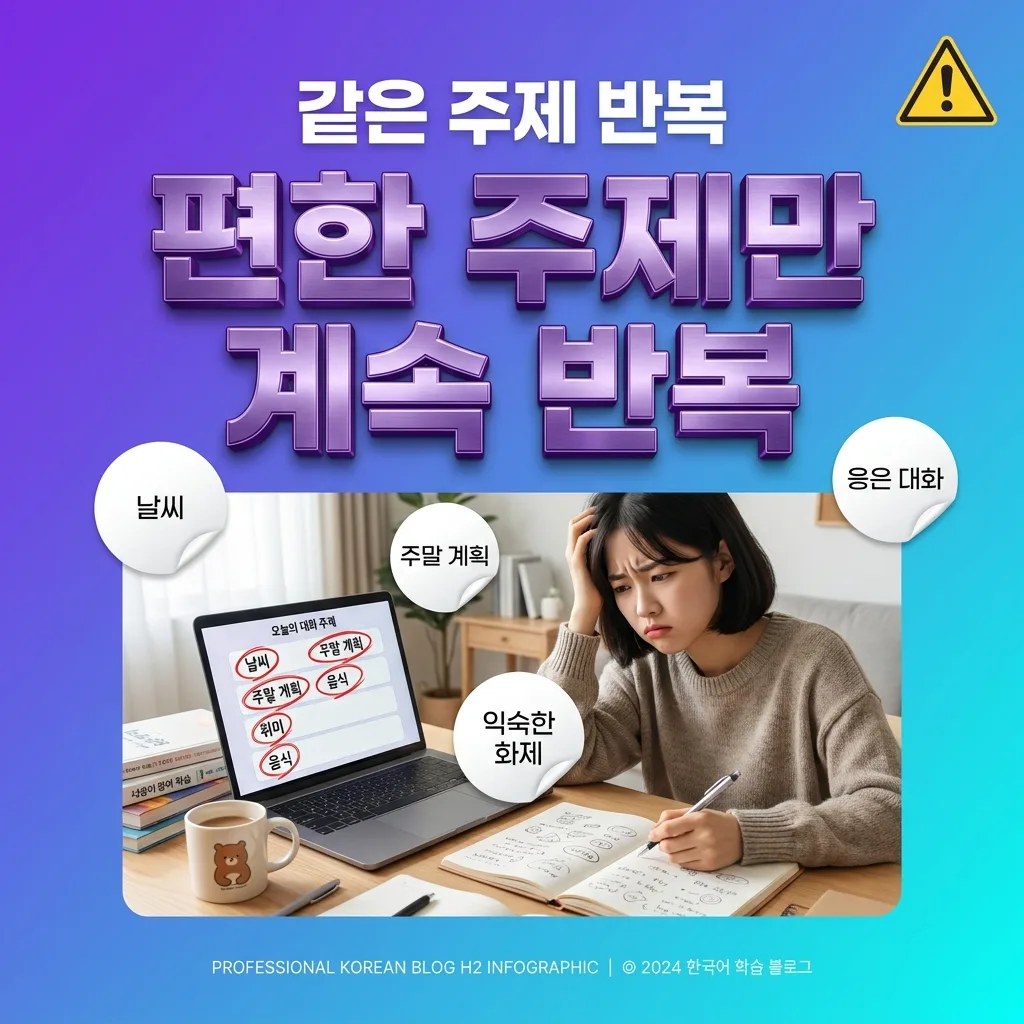 같은 주제와 표현만 반복하게 되는 이유를 정리한 카드