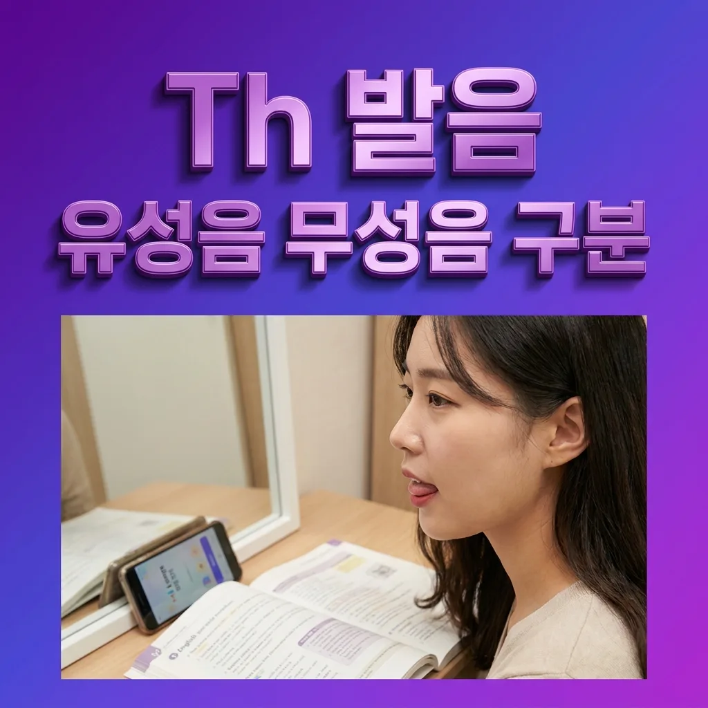 영어 Th 발음 — 한국인이 놓치는 유성음·무성음 구분과 4주 교정 훈련