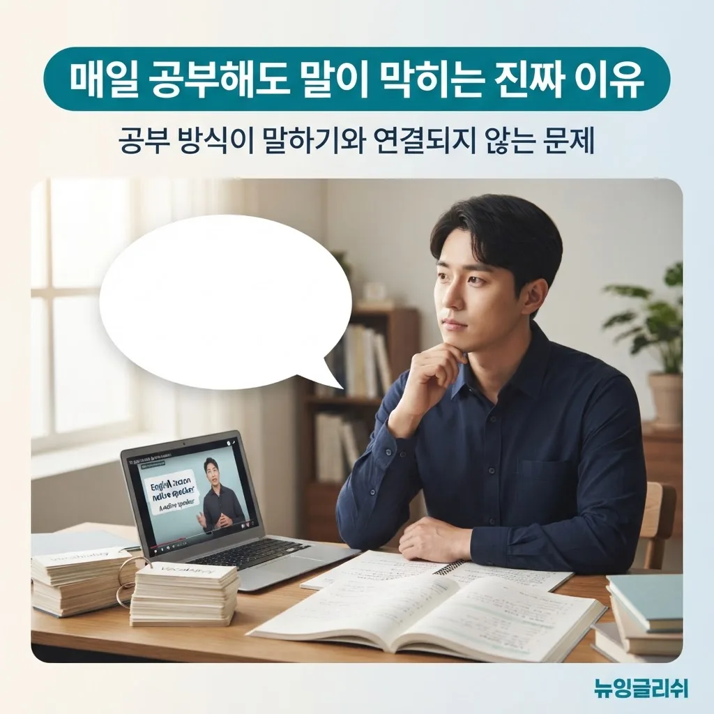 영어회화가 늘지 않는 이유, 매일 공부해도 말문이 막히는 사람의 공통점