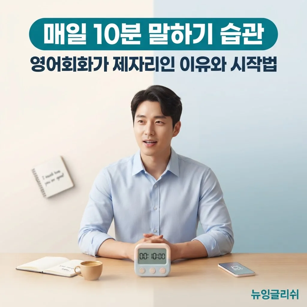 영어회화 실력이 제자리라면? 매일 10분 말하기 습관부터 바꿔보세요