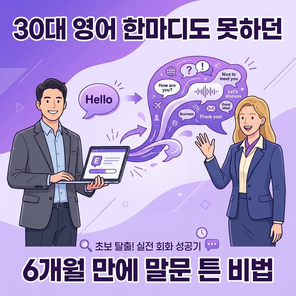 30대에 영어 한마디도 못하던 제가 6개월 만에 말문 튼 비법